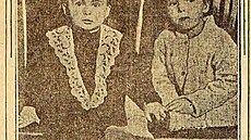 Troseníci z Titanicu Luis a Lola Navrátilovi v asopise Osvta americká