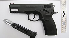 Policisté zajistili vzduchovou pistoli, kterou opilý muž trefil vlak. Policisté zajistili vzduchovou pistoli, kterou opilý muž trefil vlak.