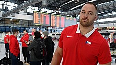 Tomáš Staněk před odletem na atletické halové mistrovství světa v Bělehradu v... Tomáš Staněk před odletem na atletické halové mistrovství světa v Bělehradu v...