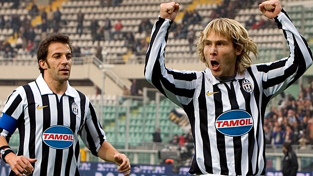 Pavel Nedvd a Alessandro Del Piero. Dv legendy Juventusu, kter v klubu...