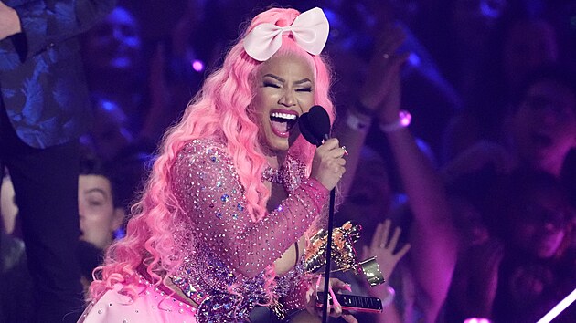 Raperka Nicki Minaj také převzala cenu MTV. (28. srpna 2022)