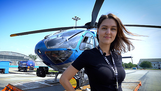 Policejní pilotka Nikola Podhadská (díve Tarasoviová) (9. záí 2022)