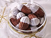 Čokoládové madlenky s bílou čokoládou