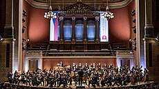Mnichovtí filharmonikové a dirigent Myung-Whun Chung na Dvoákov Praze 2022...