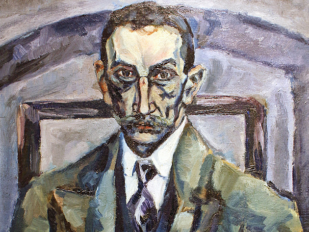 Autoportrét Bohuslava Reynka z roku 1919