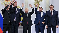 Ceremoniál k anexi ukrajinských území v Kremlu (30. záí 2022)
