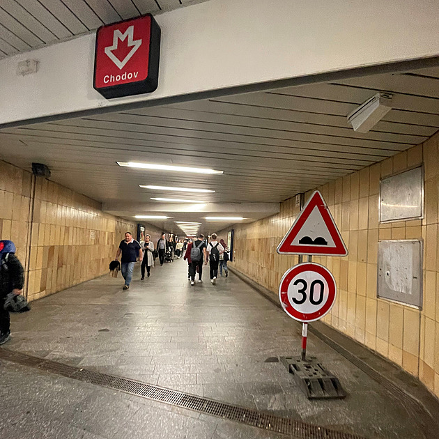 <p>Praha - stanice metra Chodov</p>