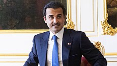 Katarský emír Tamim bin Hamad Sání na návštěvě v Praze. (5. října 2022) Katarský emír Tamim bin Hamad Sání na návštěvě v Praze. (5. října 2022)