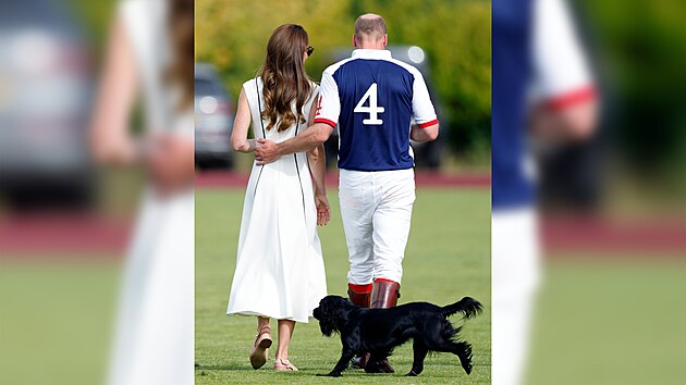 Princ William s Kate Middleton a jejich kokrpanl