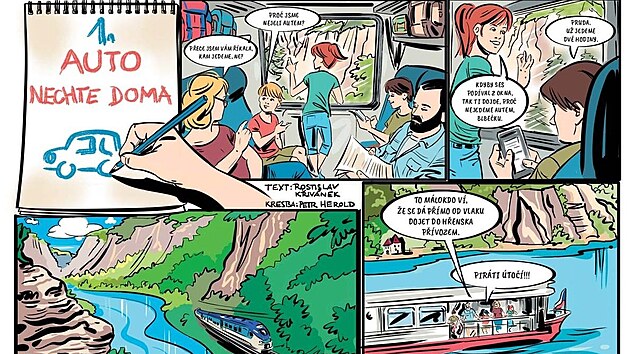 Nov komiks u dti, jak se sprvn chovat v Nrodnm parku esk vcarsko.