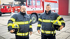 V plné zbroji. Tatru TERRNO řídí Štěpán Šulc (vlevo), členem jednotky je i... V plné zbroji. Tatru TERRNO řídí Štěpán Šulc (vlevo), členem jednotky je i...