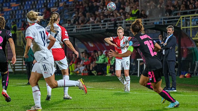 Slávistky nastoupily v úvodním zápase Ligy mistryň proti AS Řím.