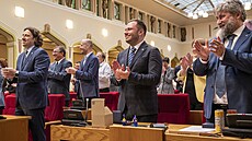 Zastupitelstvo Prahy má nové sloení, jeho lenové sloili své sliby. (3....