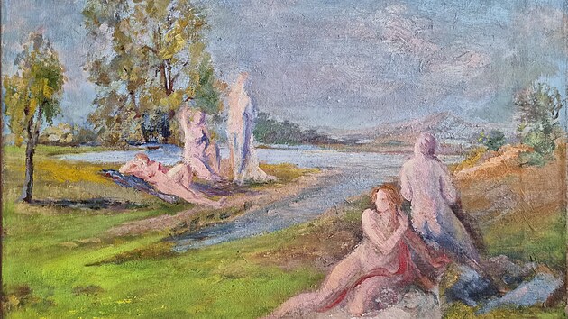 Kašparová byla figurální malířka. Často malovala akty s nekonkrétními obličeji.