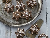 Kávové hvězdičky s marcipánem