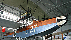 Rakousko-uherský létající lun Lohner typ L v muzeu italského letectva ve Vigna...