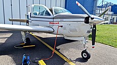 Testovací Beechcraft Bonanza B36TC OK-ATB brnnkého týmu Honeywellu