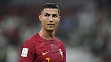 Portugalský útoník Cristiano Ronaldo v osmifinále mistrovství svta