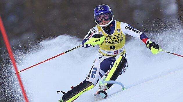 Martina Dubovsk bhem slalomu v Sestriere.