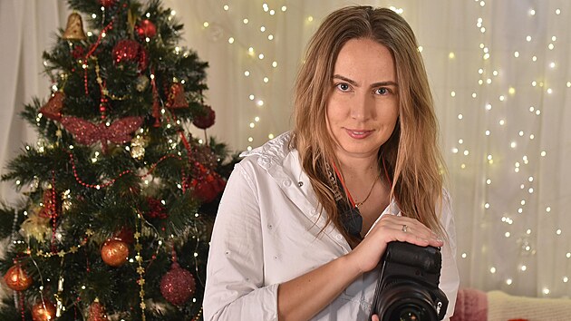 Marina Gorodetska z ukrajinského Charkova si ve Zlíně otevřela fotografický ateliér. (prosinec 2022)