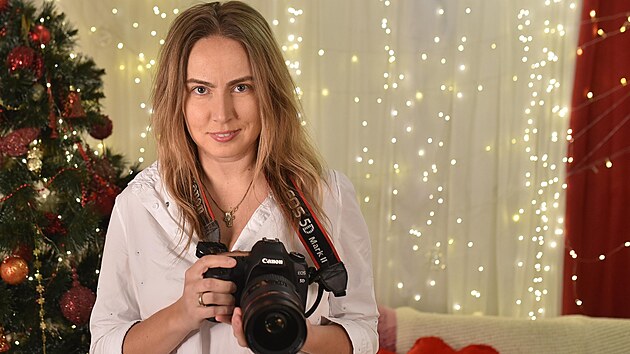 Marina Gorodetska z ukrajinského Charkova si ve Zlíně otevřela fotografický ateliér. (prosinec 2022)