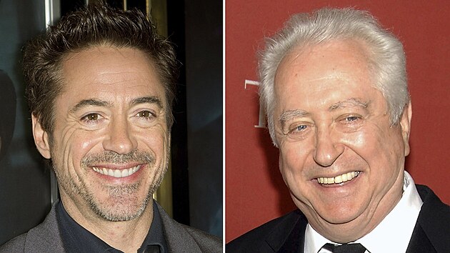 Robert Downey Jr. a jeho otec Robert Downey Sr. (2011)
