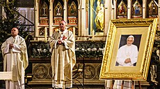 Me za Benedikta XVI. v Katedrále svatého Víta. (31. prosince 2022)