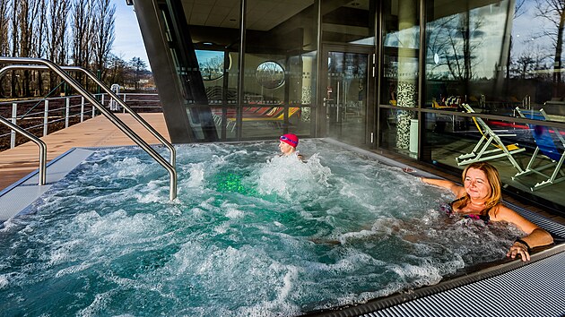 Nové akvacentrum se třemi bazény ve Vrchlabí (3. ledna 2023)