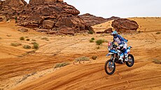 Český motocyklista David Pabiška ve 3. etapě Rallye Dakar. Český motocyklista David Pabiška ve 3. etapě Rallye Dakar.
