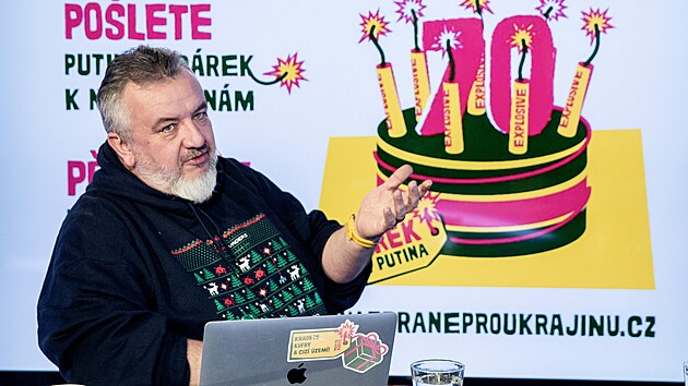 Hostem poadu Rozstel je MartinOndrek,spoluautor iniciativyDrekpro Putina. (16. ledna 2023)
