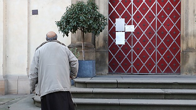 Dnes uzavřený kostel Pražské Jezulátko (17. ledna 2023)