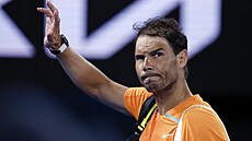 panlská tenisová hvzda Rafael Nadal se louí s Australian Open.