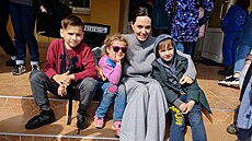 Americká hereka Angelina Jolie v dubnu navtívila západoukrajinský Lvov....