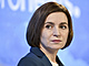 Moldavsk prezidentka Maia Sanduov na Svtovm ekonomickm fru v Davosu (17....