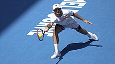 Amerian Tommy Paul bhem tvrtfinále Australian Open.