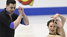 Annika Hockeová a Robert Kunkel na krasobruslaském mistrovství Evropy v Espoo