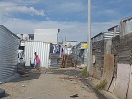 Obyvatelé slumu Joe Slovo, je pojmenovaný po bojovníkovi proti apartheidu, u...
