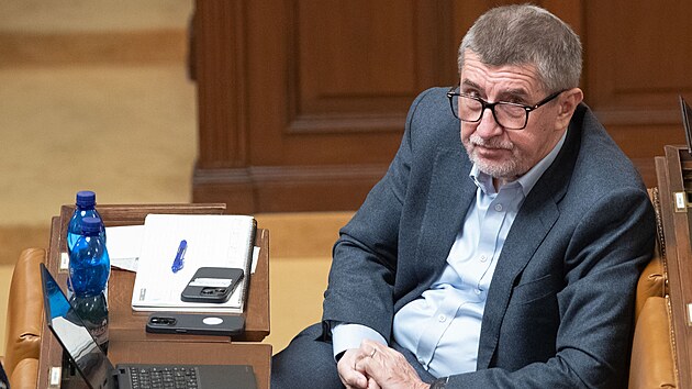 Předseda ANO Andrej Babiš dorazil 7. února na jednání Poslanecké sněmovny, první po prezidentské volbě, v níž prohrál s Petrem Pavlem.