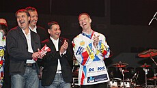 Zbynk Kusý  s Dominikem Hakem bhem galaveera v roce 2010.