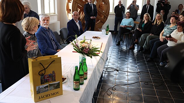 Nově zvolený prezident Petr Pavel pokračuje druhým dnem v návštěvě Karlovarského kraje. (16. února 2023)