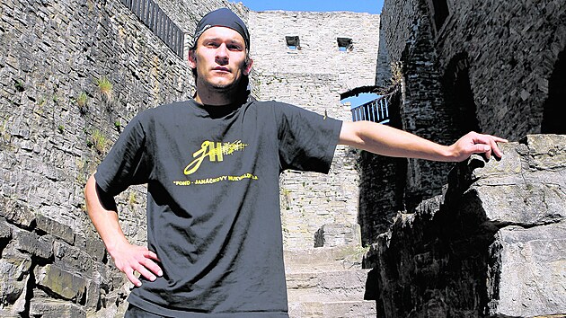 Miroslav Holiš v roce 2010 jako kastelán hradu Hukvaldy na Frýdecko-Místecku