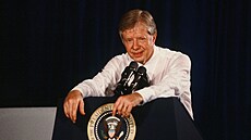 Americký prezident Jimmy Carter na snímku z kvtna 1980