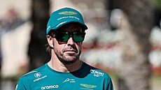 Fernando Alonso se na pedsezonních testech formule 1 v Bahrajnu poprvé...