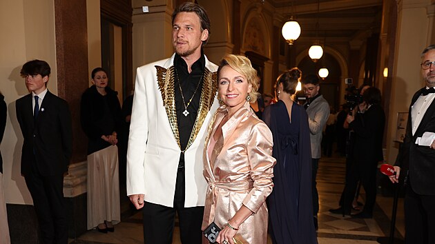 30. ročník Českého lva. Příchozí Vojta Dyk a Tatiana Dyková. (4. března 2023)