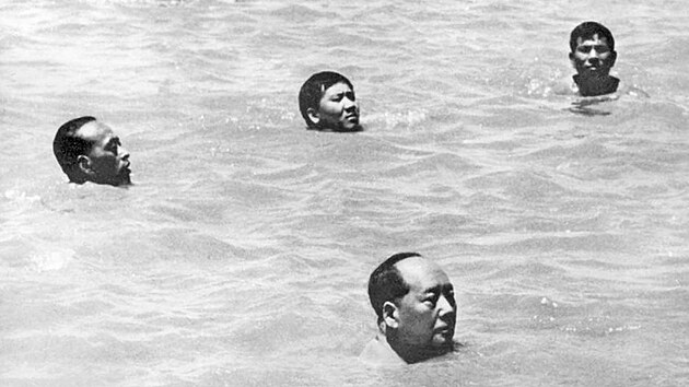 Slavn fotografie ukazuje nskho komunistickho vdce Mao Ce-tunga, kterak po boku osobnch strc plave v nejdel nsk ece Jang-c'-iang pedtm, ne rozpout kulturn revoluci.