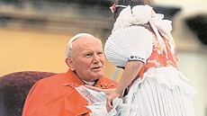 Jan Pavel II. na historicky první návtv eskoslovenska v dubnu 1990