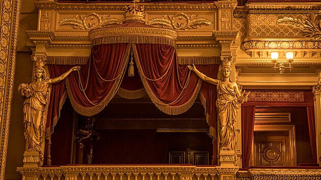 Prezidentská lóže v Národním divadle (21. února 2023)