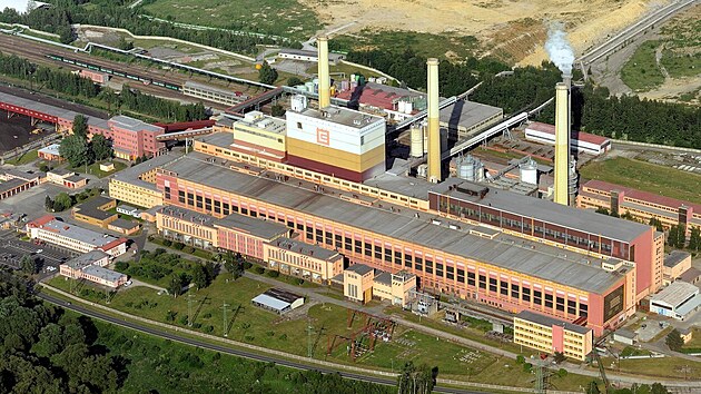 Hnědouhelná elektrárna Tisová na Sokolovsku. (2015)