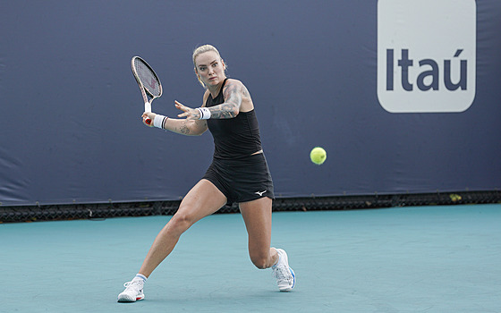 Tereza Martincová na turnaji v Miami.
