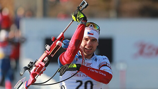 Michal Krčmář na trati supersprintu v Jablonci nad Nisou. Michal Krčmář na trati supersprintu v Jablonci nad Nisou.